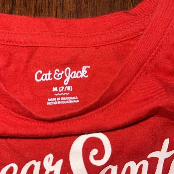 EUC Cat & Jack Red Short Sleeve T-Shirt (M) - Picture 4 of 4
